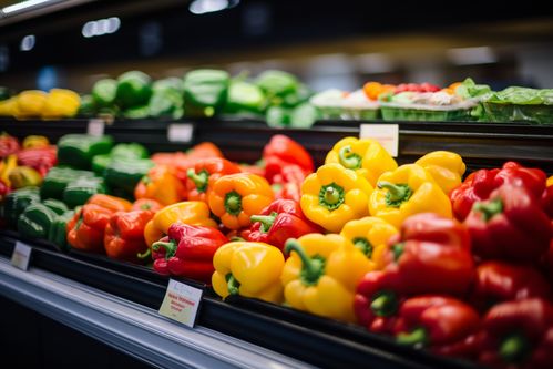 綠色田野的饋贈 農(nóng)產(chǎn)品新鮮蔬菜貨架攝影的藝術(shù)與價值